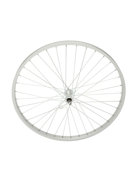 26 x 1.75 Alloy Front Wheel 36 Spoke 14g UCP 3/8 Q.R/Axle Single Wall Silver.